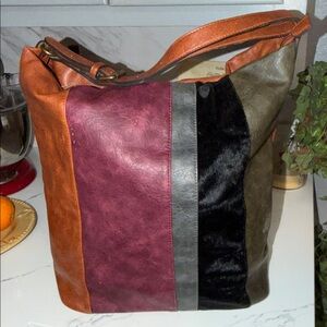 Elegant Hayden P/U leather Brown polyurethane
 Tote Bag